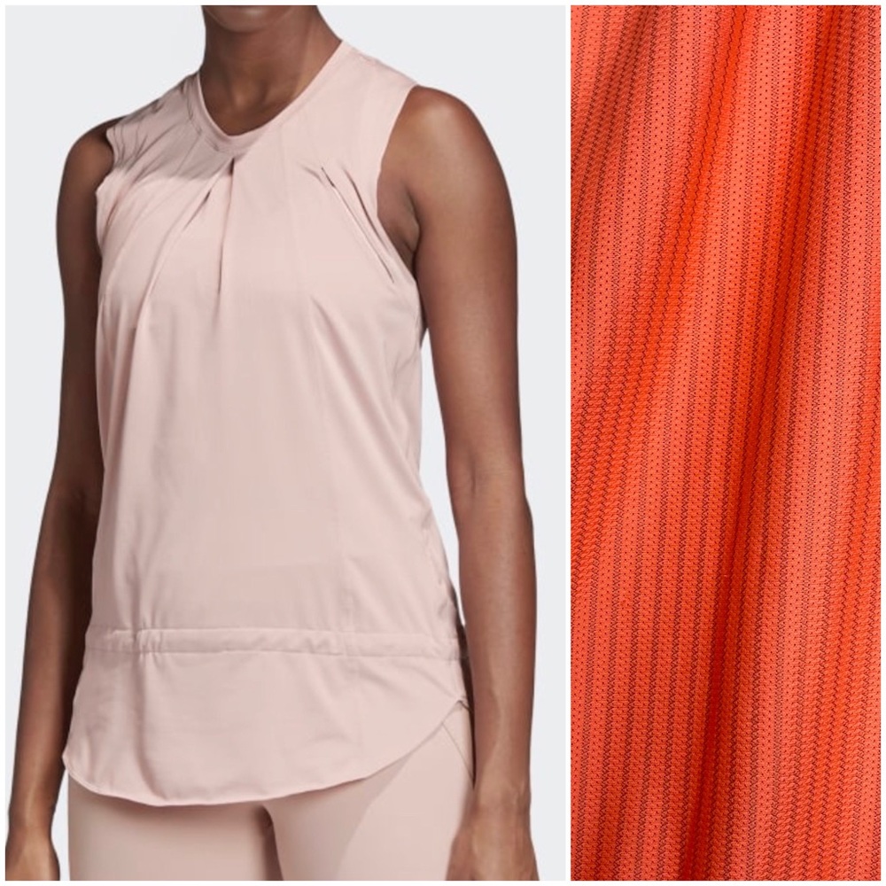adidas by Stella McCartney Training Cutouts Breathable Racerback Soft Tank Sz L